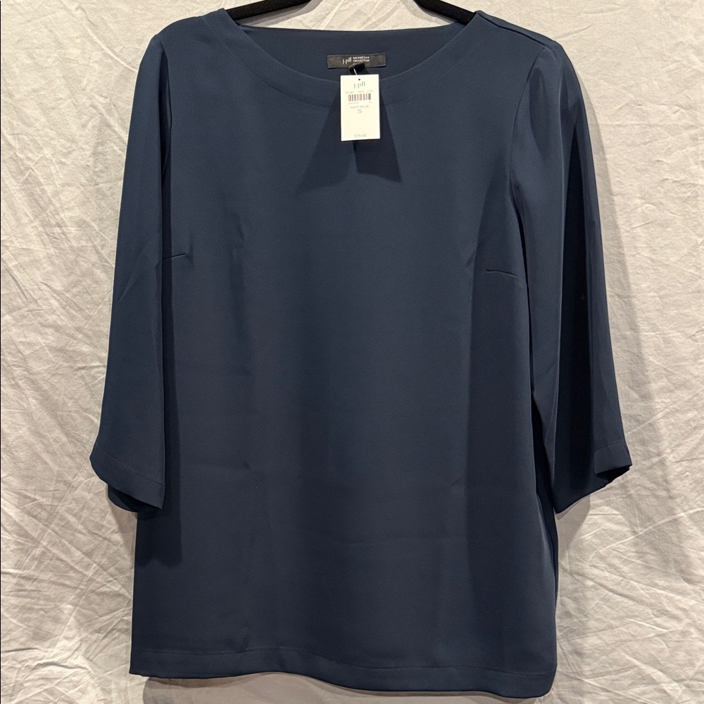 J. Jill Elegant Navy Blouse